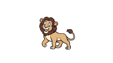 Draw A Cartoon Lion